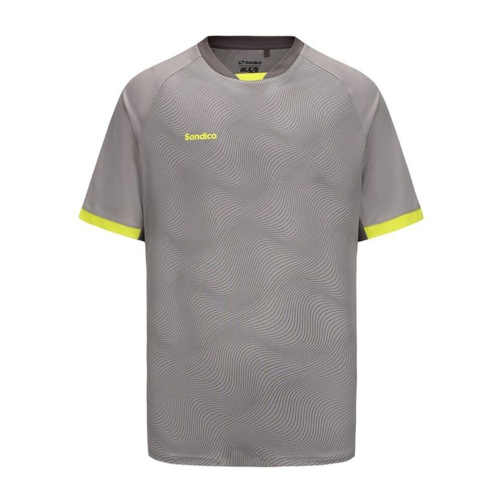 Sondico Mens Blaze Soccer Ball T-Shirt / Gray/Green